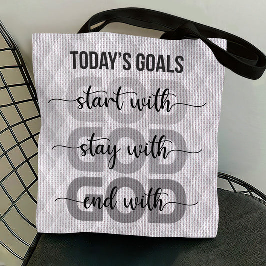 Today's Goals - Christian Inspiration Tote Bag GTTJS10336