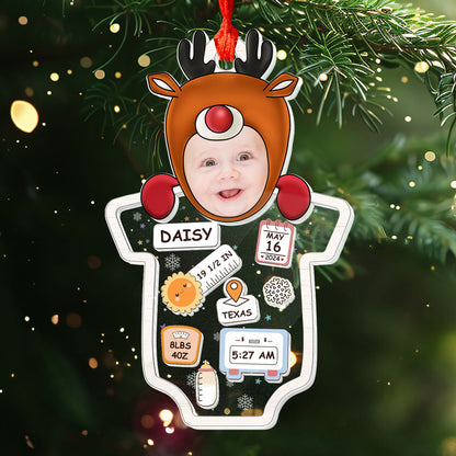 Baby's First Christmas - Personalized 3 Layered Ornament GOJS10138