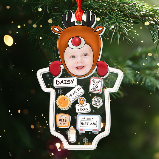 Baby's First Christmas - Personalized 3 Layered Ornament GOJS10138