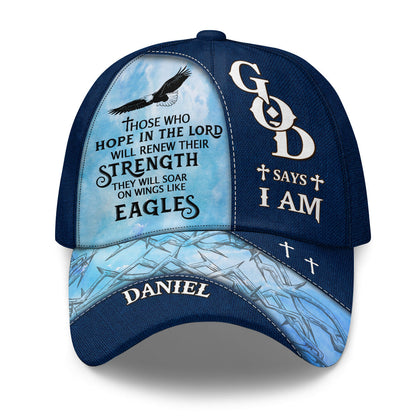 Those Who Hope In The Lord - Personalized Classic Cap Faith - Gift for Men