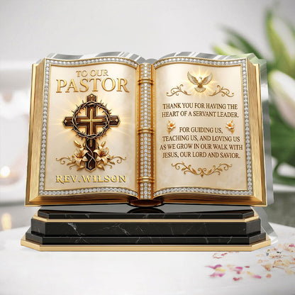Heart of a Servant Leader - Personalized Acrylic Plaque GAPJS10062