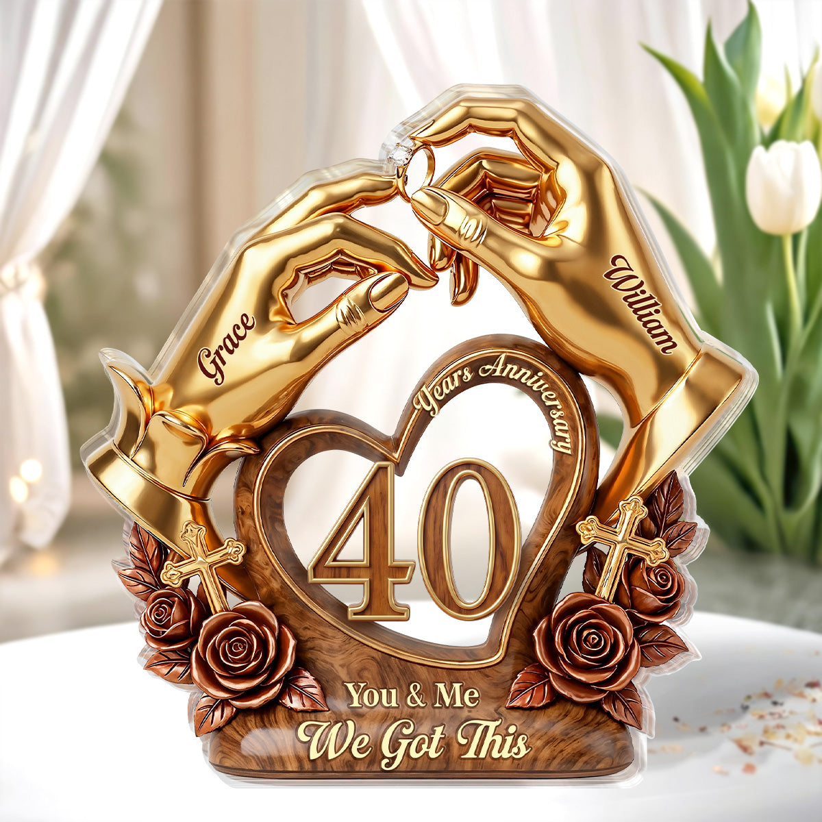 You & Me We Got This - Personalized Acrylic Plaque GAPJS10016