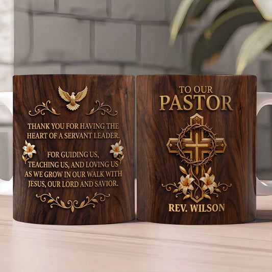 Heart of a Servant Leader - Personalized Coffee Mug