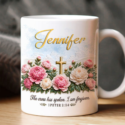 I Am Forgiven - Personalized Christian Coffee Mug