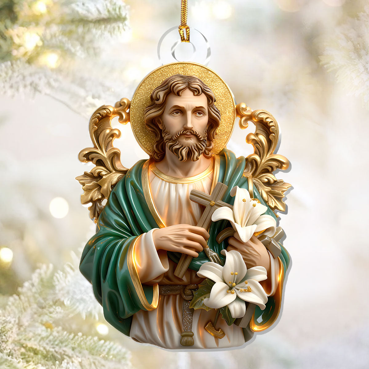 Faithful Carpenter - Acrylic Ornament - Christian Home Decor GOJS10048