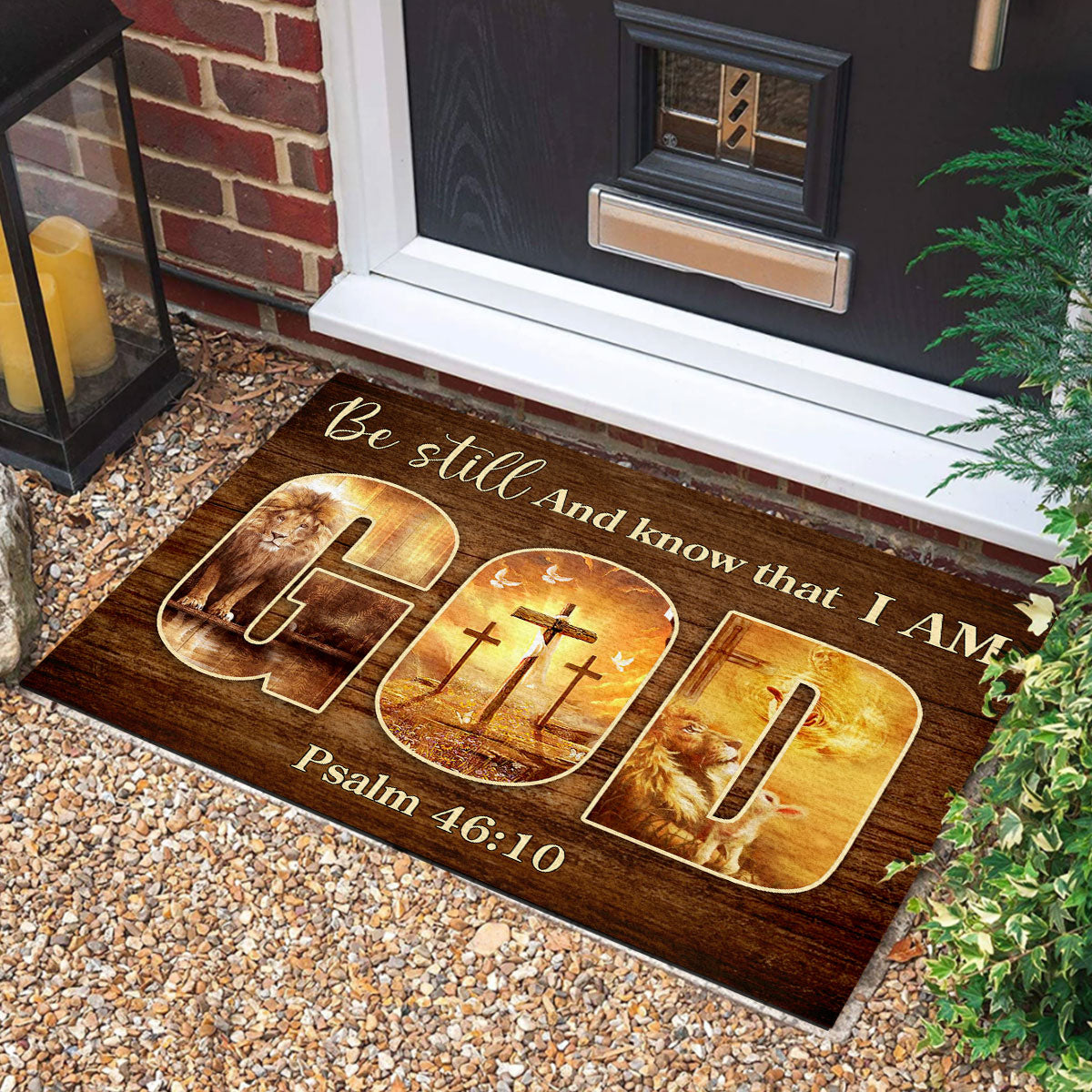 Be Still And Know That I Am God - Inspirational Doormat GDMJS10087