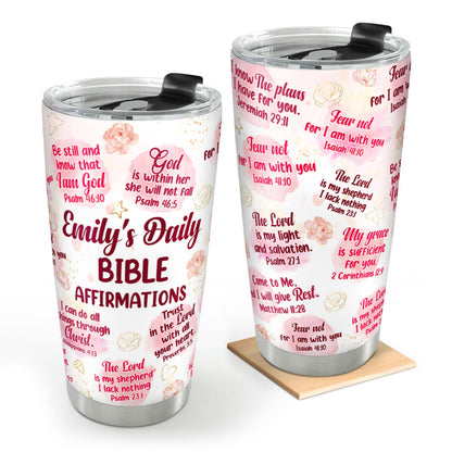 Faith-Inspired Gift for Women - Personalized Stainless Steel Tumbler