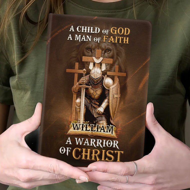 A Child Of God - Personalized Leather Cover Notebook GMJSNB200076