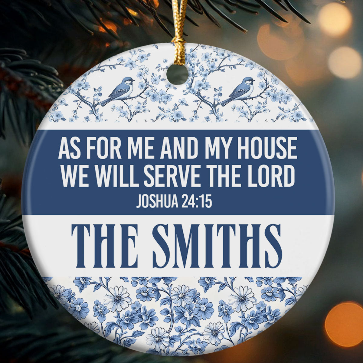 Faith Quote - Personalized Ceramic Ornament GOJS10100