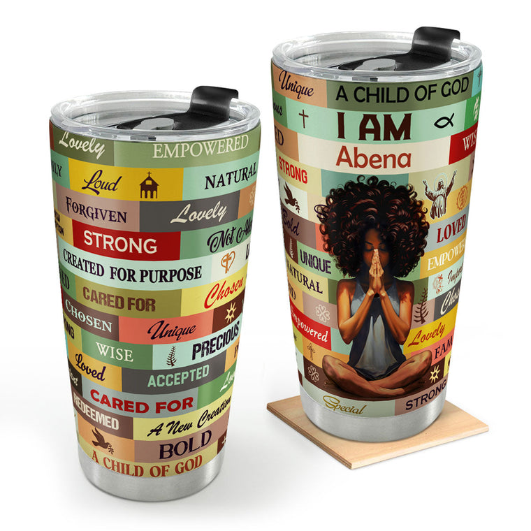 I Am Chosen - Personalized Stainless Steel Tumbler - Gift for Women