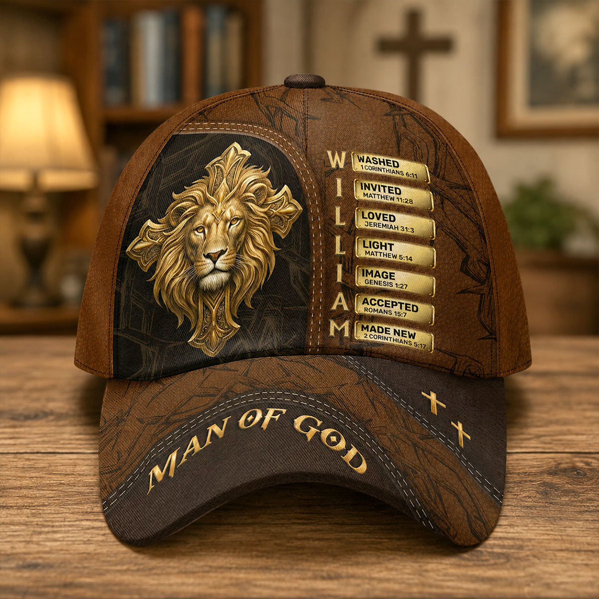 Man Of God - Personalized Classic Cap - Gift For Dad