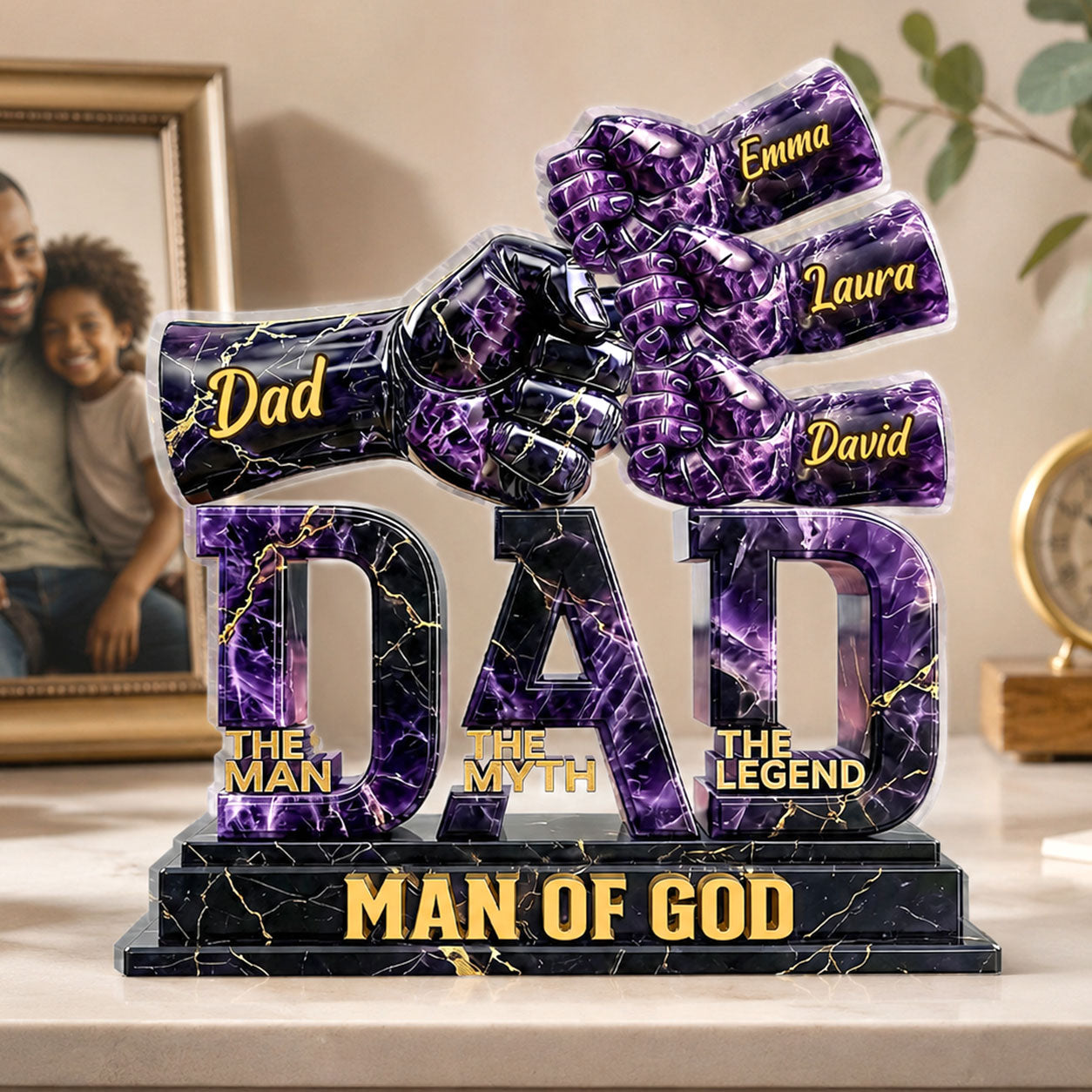 The Man The Myth The Legend - Personalized Acrylic Plaque GAPJS10056