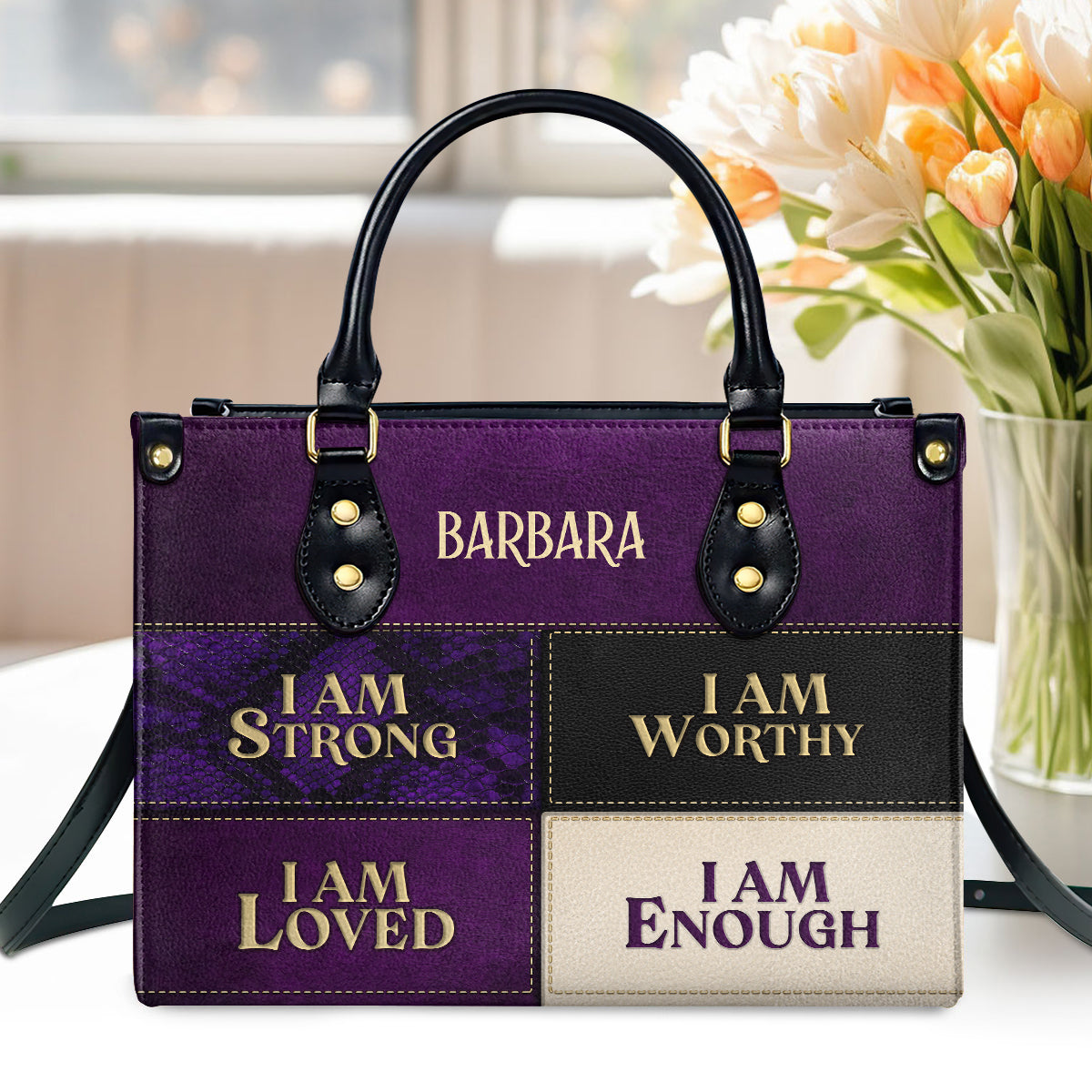 Faith-Inspired - Personalized Leather Handbag GMJSLB200081