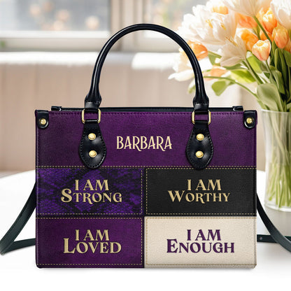 Faith-Inspired - Personalized Leather Handbag GMJSLB200081