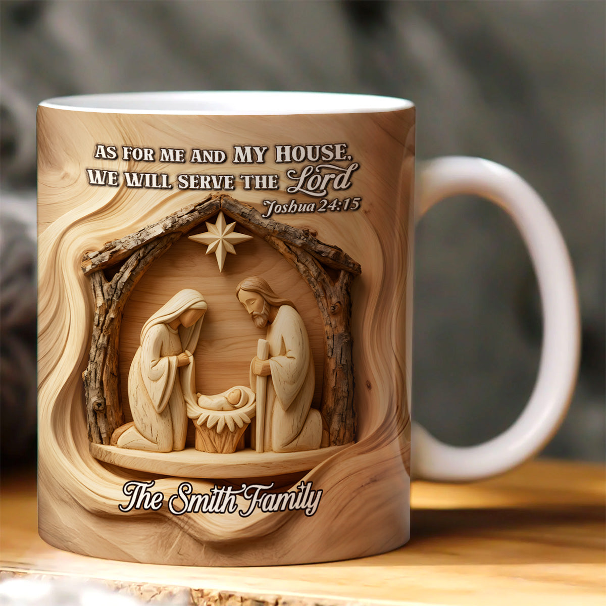 As For Me And My House - Personalized Coffee Mug