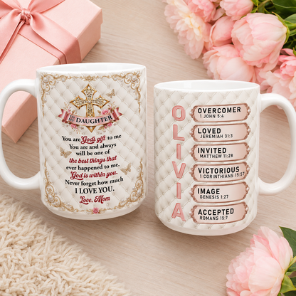 You Are God's Gift To Me - Personalized Ceramic Coffee Mug