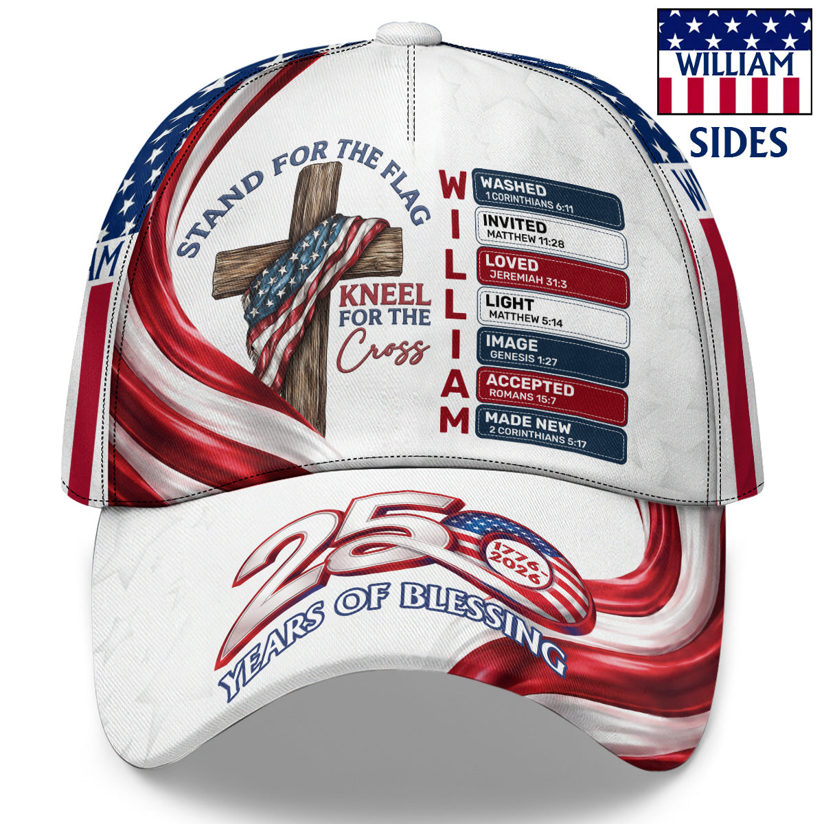 America 250 Years Of Blessing - Patriotic Classic Cap