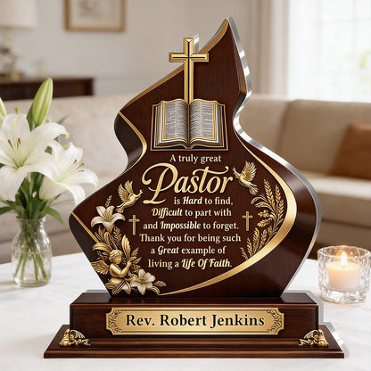 Love of God - Personalized Acrylic Plaque - Gift for Pastor GAPJS10094
