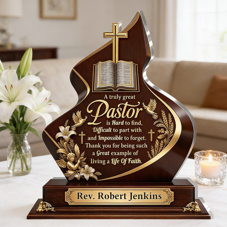 Love of God - Personalized Acrylic Plaque - Gift for Pastor GAPJS10094