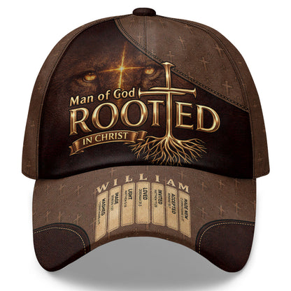Rooted In Christ - Personalized Classic Cap - Gift For Dad