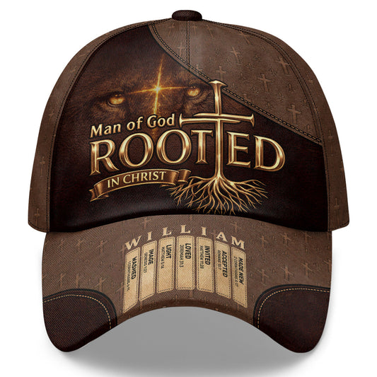 Rooted In Christ - Personalized Classic Cap - Gift For Dad