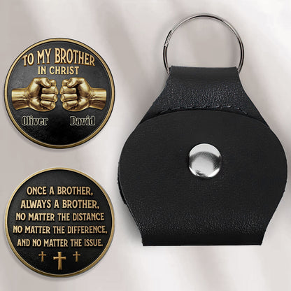 Brother In Christ Pocket Hug - Personalized Keepsake