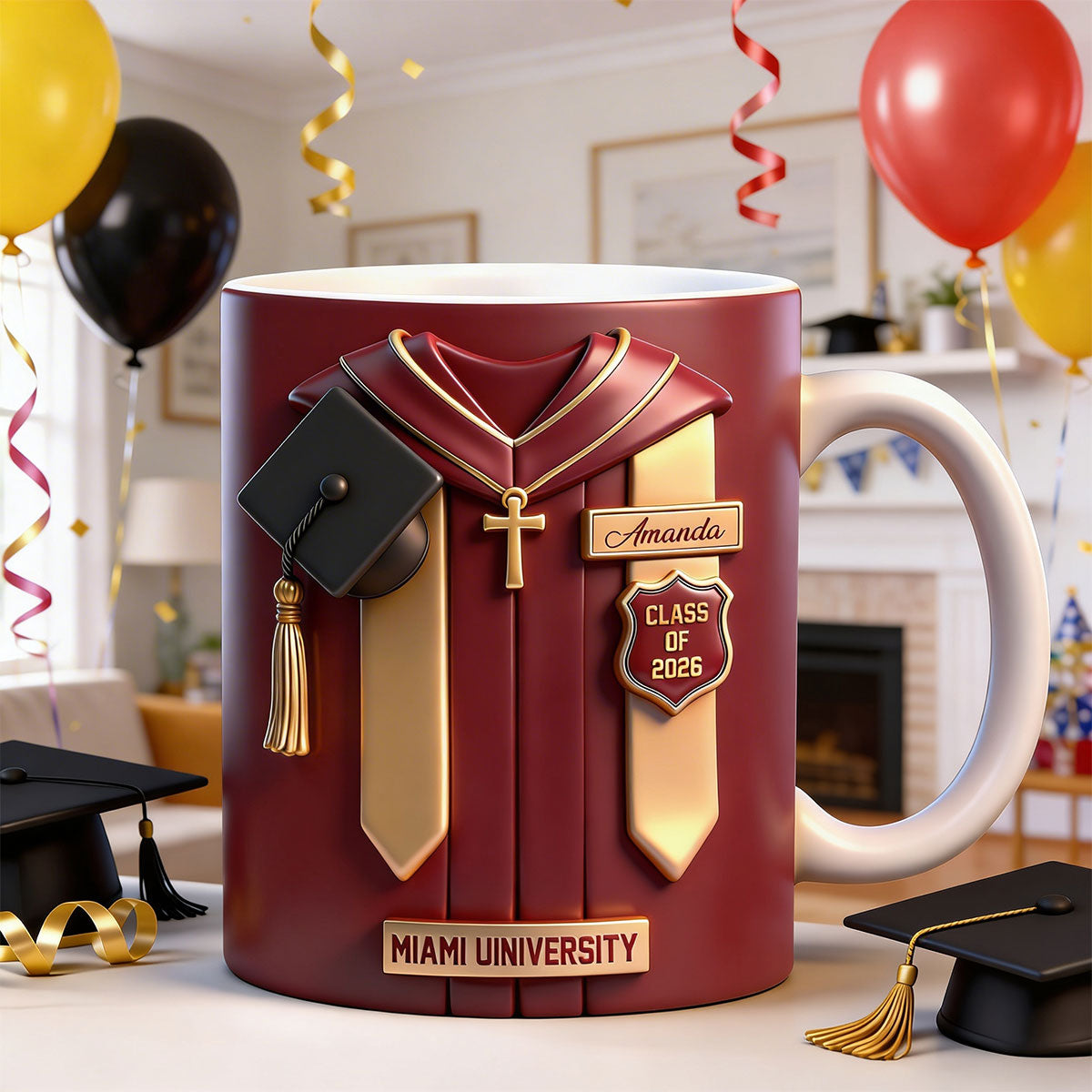 Congrats Graduation - Personalized Ceramic Coffee Mug