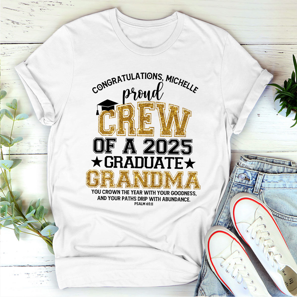 Proud Crew Of A 2025 Graduate - Personalized 2D Unisex T-shirt GMJSTS200089
