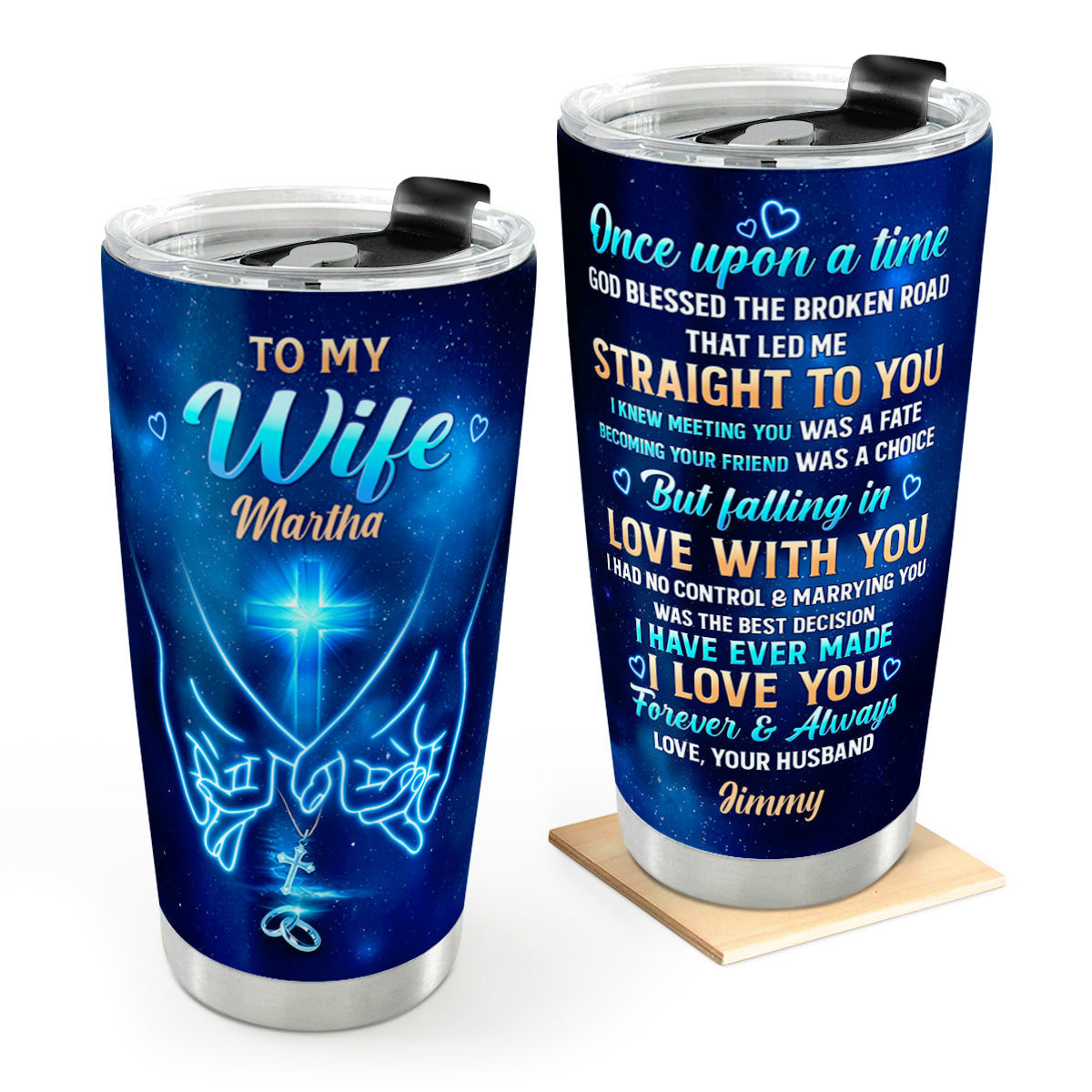 Marrying You Was The Best Decision - Personalized Stainless Steel Tumbler