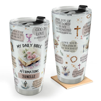 Faith-Inspired Mom Gift - Personalized Stainless Steel Tumbler