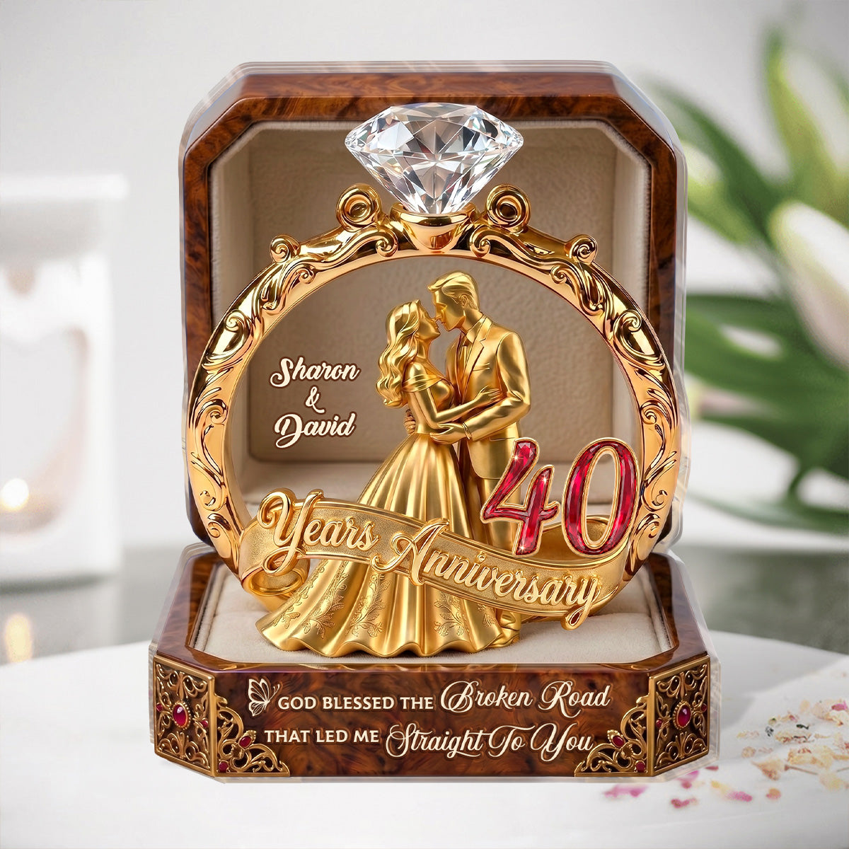 From First Kiss to Last Breath - Personalized Acrylic Plaque GAPJS10023