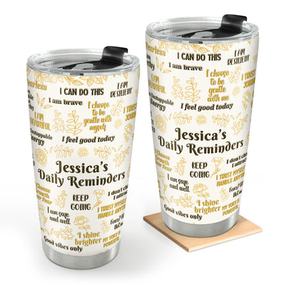 Inspirational Quote - Personalized Stainless Steel Tumbler