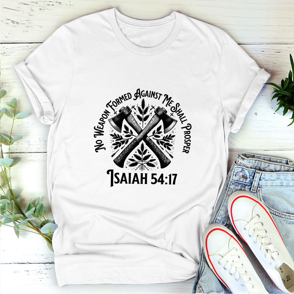 No Weapon Formed Against Me Shall Prosper - Unisex T-shirt GMJSTS200087