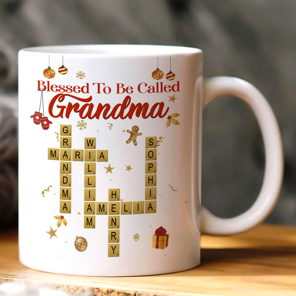 Blessed To Be Called Grandma - Personalized Ceramic Coffee Mug