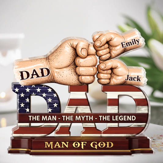 The Man The Myth The Legend - Personalized Acrylic Plaque GAPJS10047