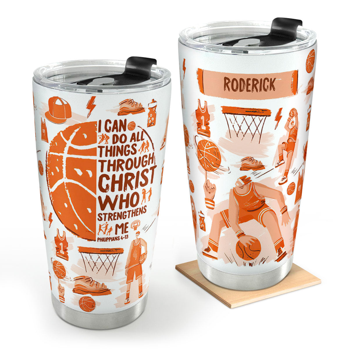 I Can Do All Things Through Christ - Personalized Tumbler