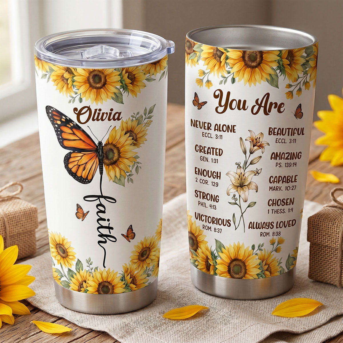 You Are Beautiful - Personalized Stainless Steel Tumbler 20oz
