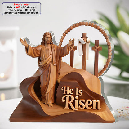The Risen Savior - Custom Shaped Acrylic Plaque Christian Decor GAPJS10117