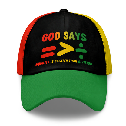 Equality Is Greater Than Division - Classic Cap - Inspirational Faith Apparel