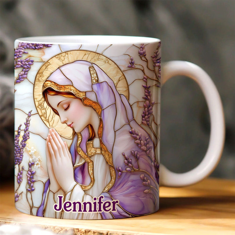 Faith Floral - Personalized Ceramic Coffee Mug