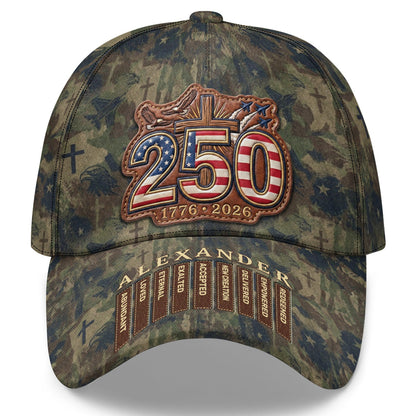 Faith and Service - Personalized Camo Classic Cap