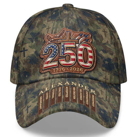 Faith and Service - Personalized Camo Classic Cap