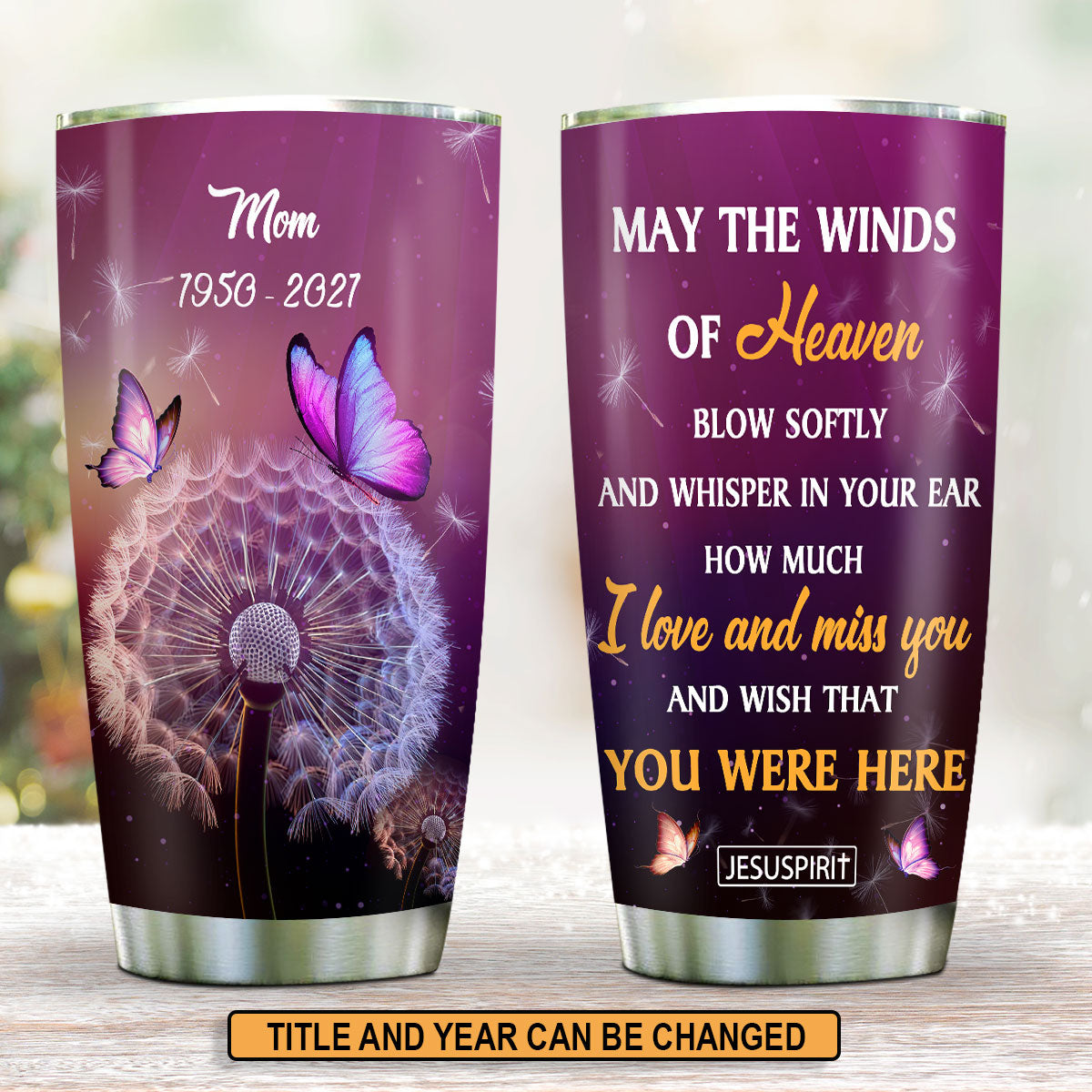 I Love and Miss You - Personalized Tumbler