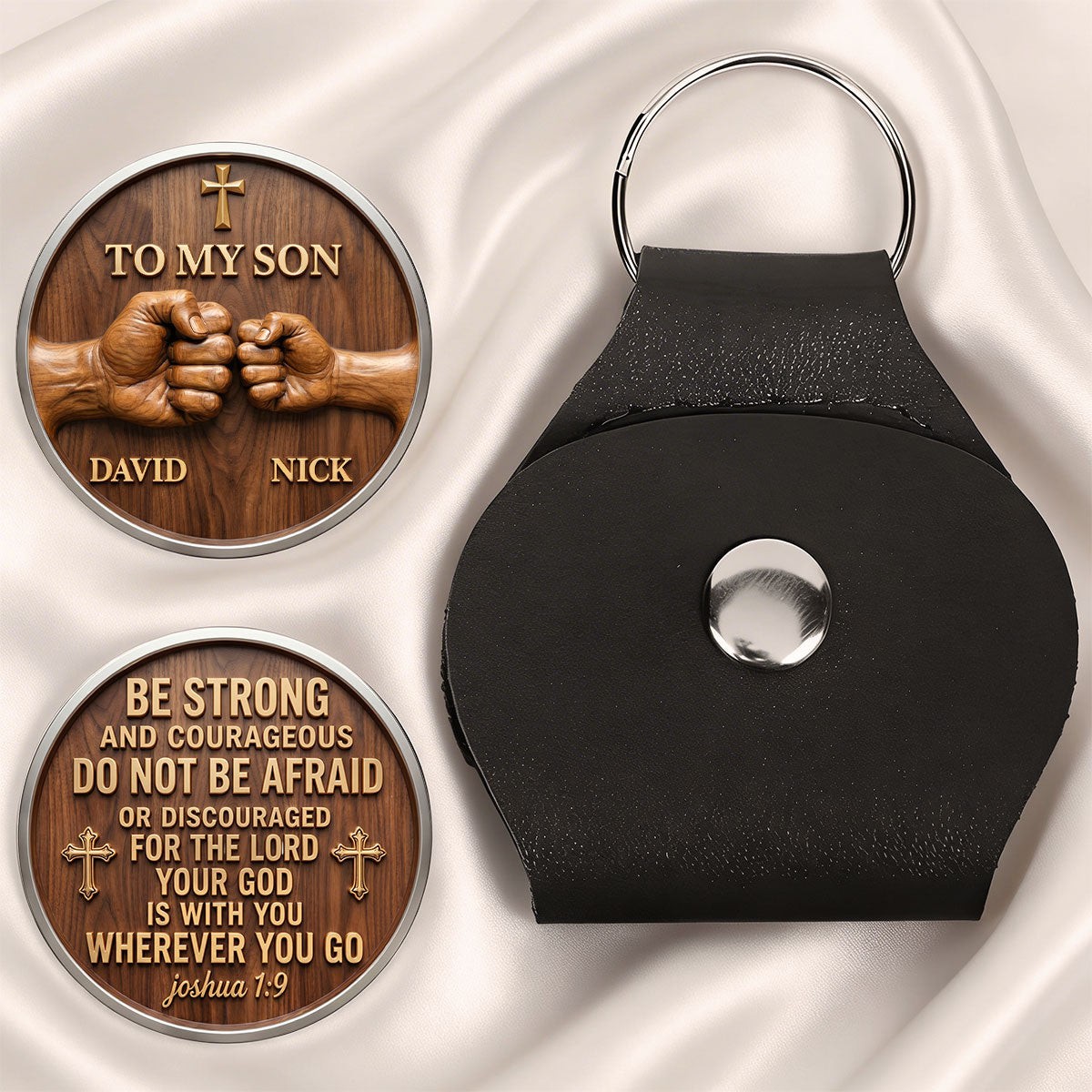 Do Not Be Afraid - Personalized Christian Keepsake - Gift For Son From Dad