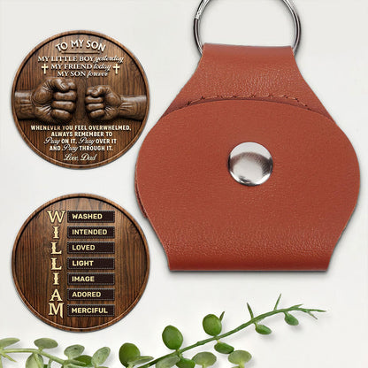 To My Son Grandson - Personalized Pocket Hug Gift for Him