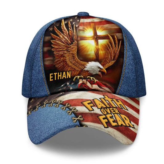 Faith Over Fear - Personalized Classic Cap - Gift For Men