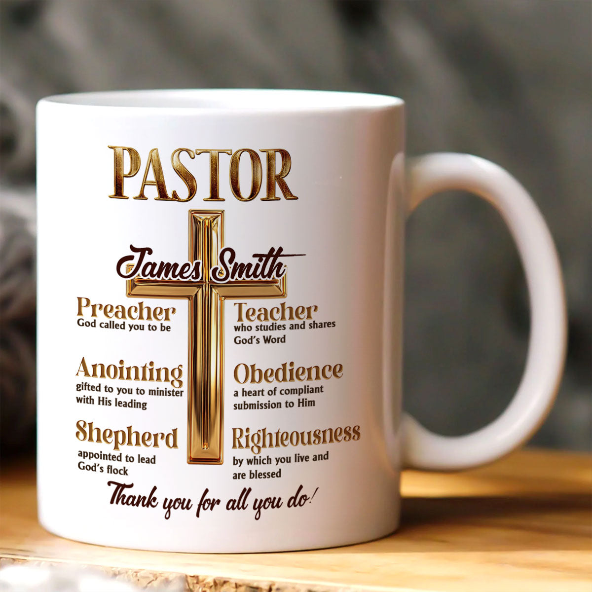 Faith - Personalized Ceramic Coffee Mug