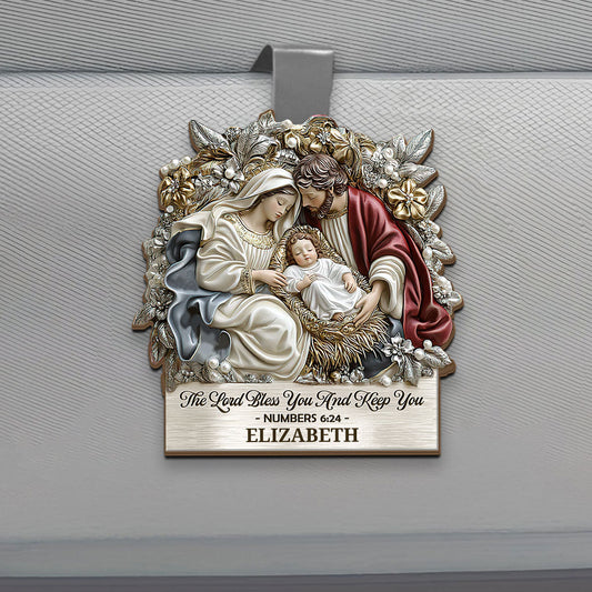 The Lord Bless You And Keep You - Personalized Car Visor Clip
