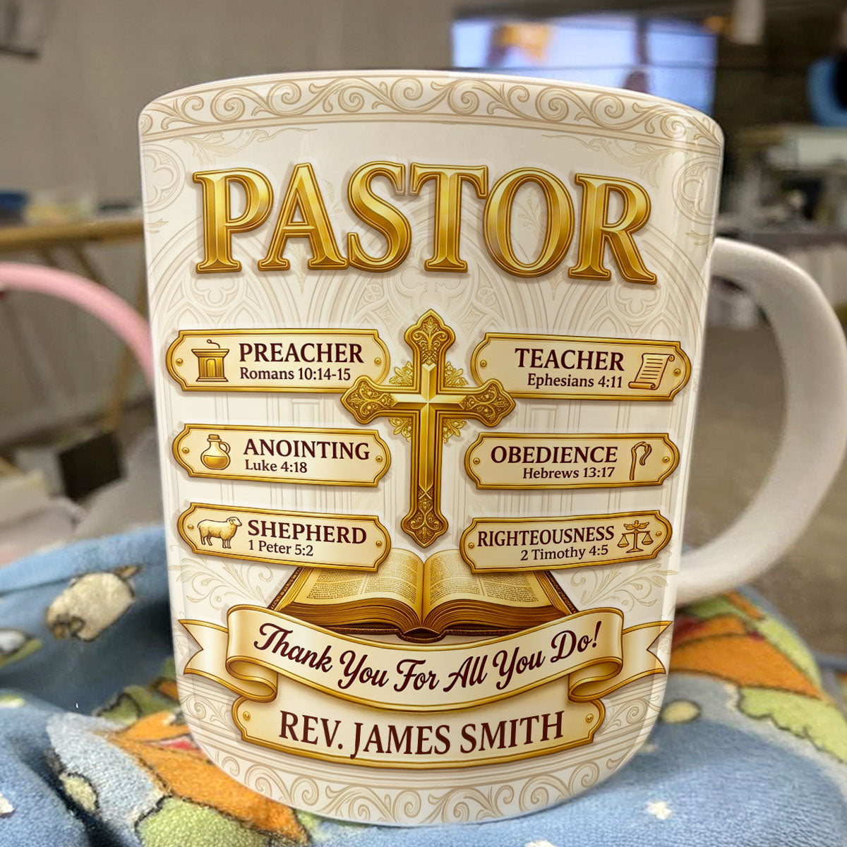 Faithful Shepherd - Personalized Ceramic Coffee Mug