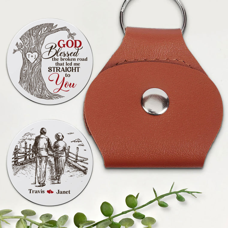 God Blessed The Broken Road - Personalized Keepsake
